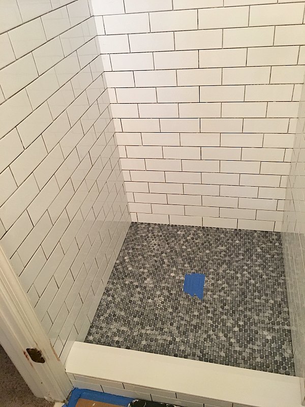 How To Tile The First Two Rows Of A, How To Tile Base Of Shower