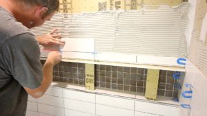 How to Tile Above The Shower Niche