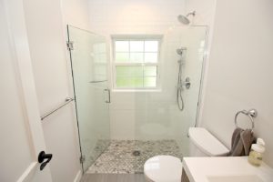 Curbless Shower with Subway Tile