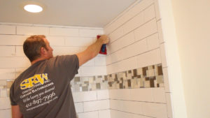 Grouting Shower Walls with Spectralock