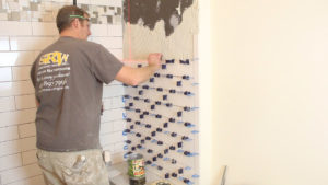 Tile Shower Bench Wall