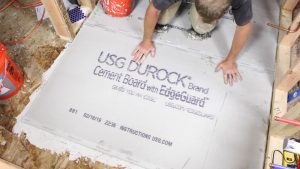 Cement Board Floor Installation
