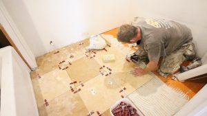 How to Set Travertine Over DITRA